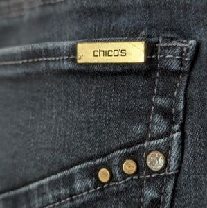 NWOT Chico's So Slimming Women's Denim Jean Size 2.5 Crystal Short length